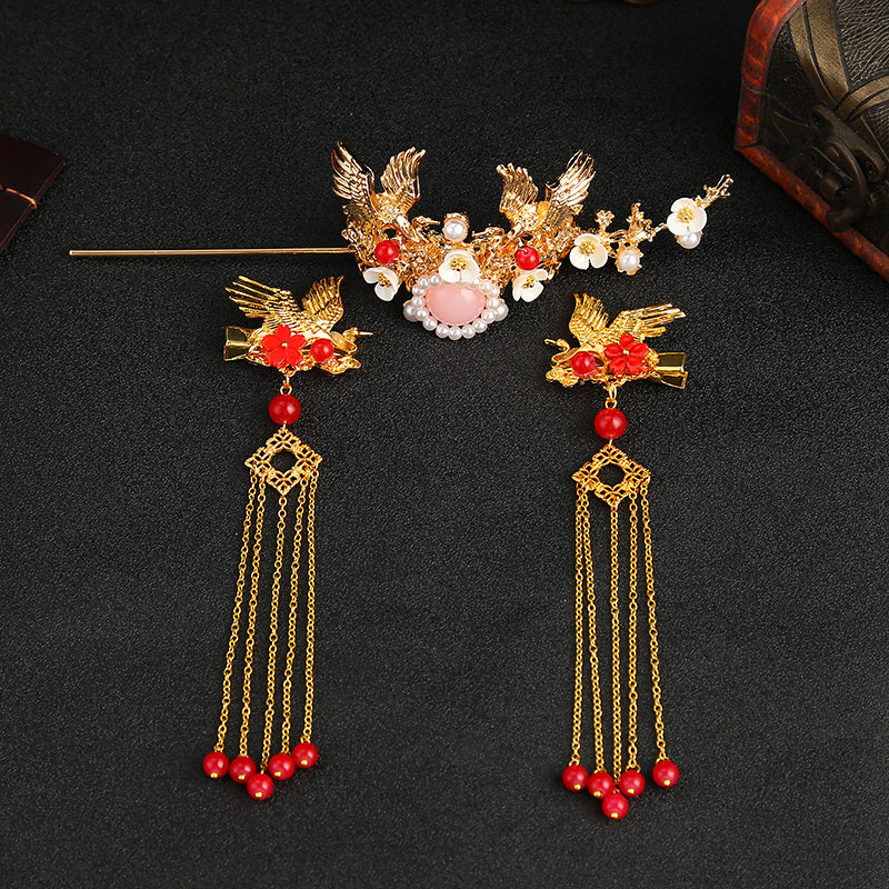 Traditional Hanfu Chinese hairpin with antique design