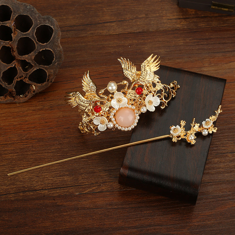 Traditional Hanfu Chinese hairpin with antique design