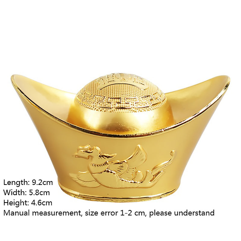 Alloy dragon and phoenix gold ingot