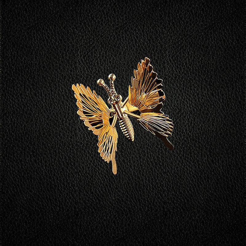 Antique butterfly Chinese hairpin with tassel design