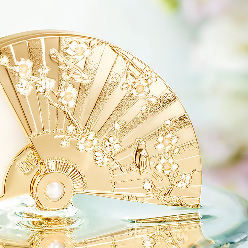 Folding Fan Solid Perfume Elegant Birthday Gift for Her-2