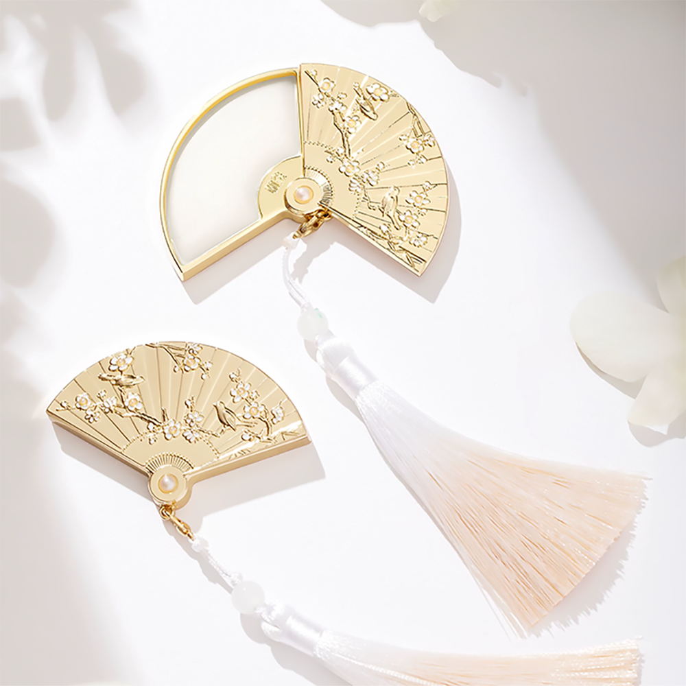 Folding Fan Solid Perfume Elegant Birthday Gift for Her-3