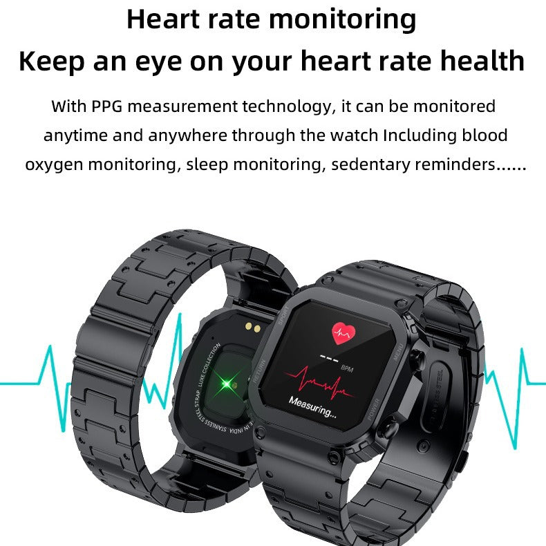 AW39 Bluetooth Call Sports Smart Watch - Health Management, Retro Fashion Design