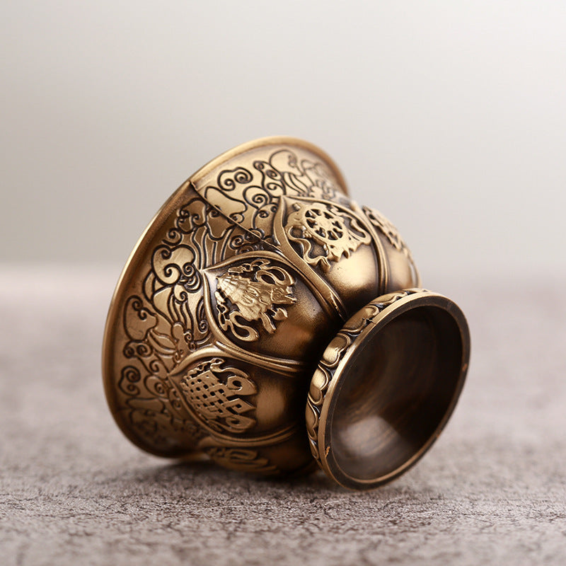 Buddha Cup Home Buddha Front Eight Cups for Purifying Water Cup