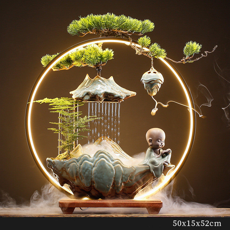 Alpine Flowing Water Attracting Wealth Feng Shui Ornament