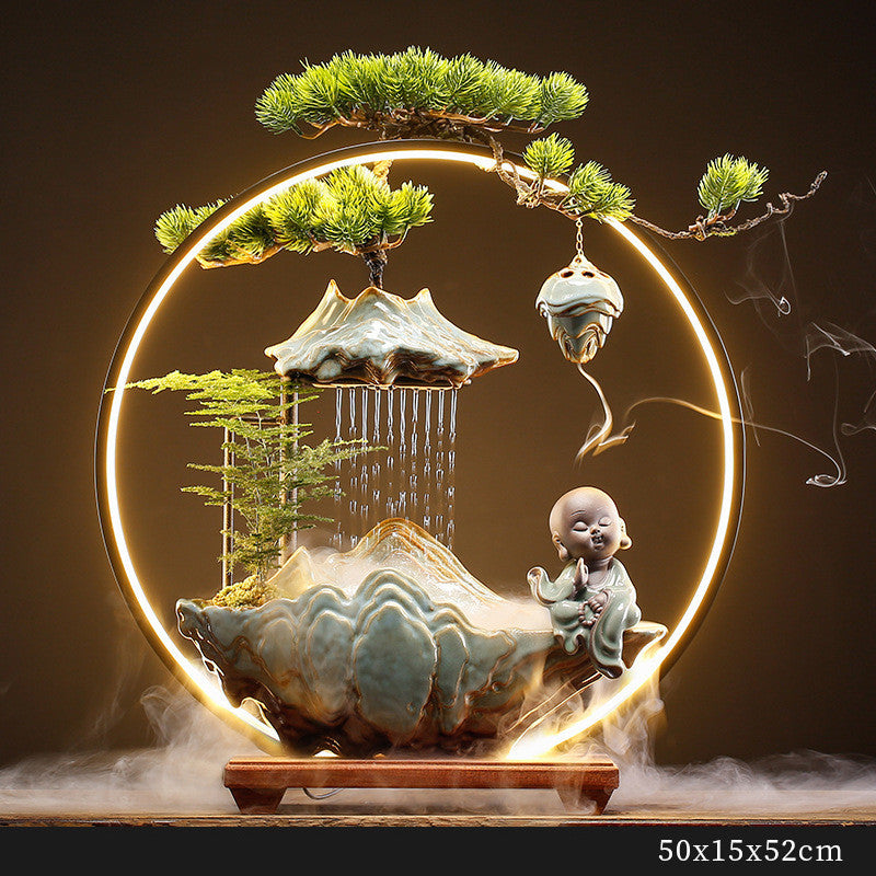 Alpine Flowing Water Attracting Wealth Feng Shui Ornament