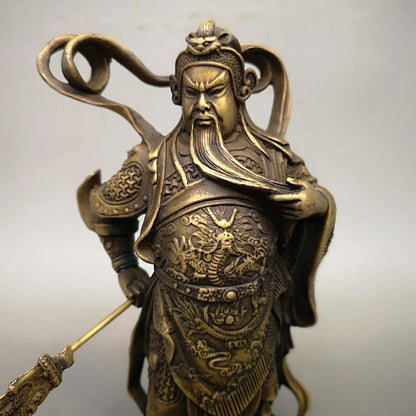 Pure Copper Sword Loyal Guan Gong Ornaments