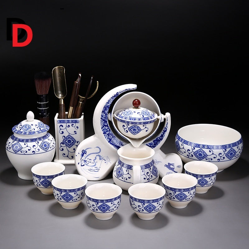 Blue And White Ceramic Creative Teapot Teacup Set