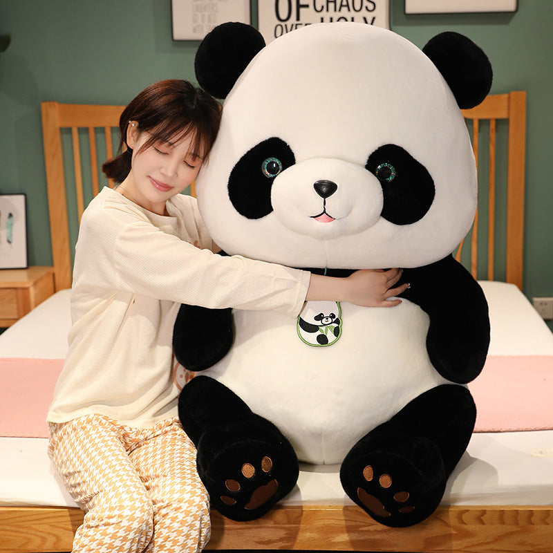 New Cute Giant Panda Mascot Plush Puppet And Doll