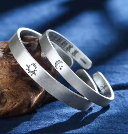 925 Silver Plated Couple Bracelet