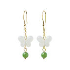 Women's Fashion Butterfly Hetian Jade Earrings
