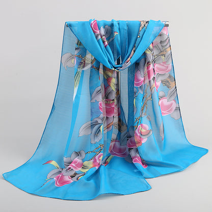 Magpie Primula Lady Chiffon Long Scarf Scarf