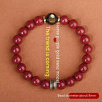Cinnabar Bracelet Men's Purple Gold Sand Benming Buddha Bracelet