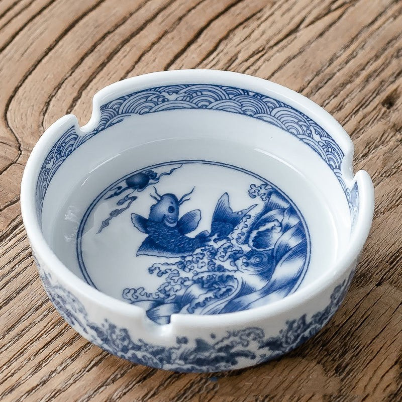 Creative Chinese Ceramic Ashtray Without Lid