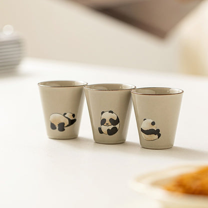 Ceramic Cup Panda Tea Set Household Chinese Style Lovely Single Cup Hostess Cup