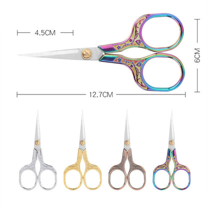 Plum Retro Scissors Stainless Steel Household Scissors Window Flowers Wool Embroidery