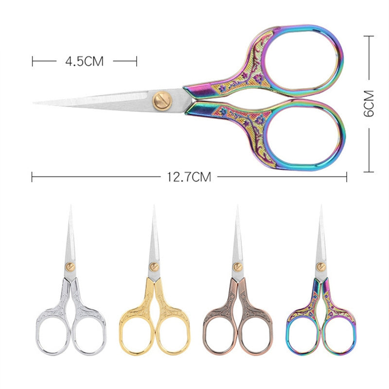 Plum Retro Scissors Stainless Steel Household Scissors Window Flowers Wool Embroidery