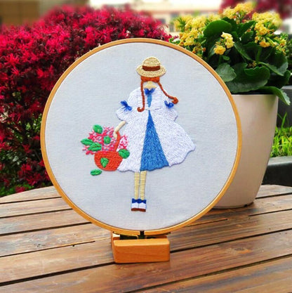 Lu Embroidery Handmade Embroidery Diy Hanging Painting Material Package