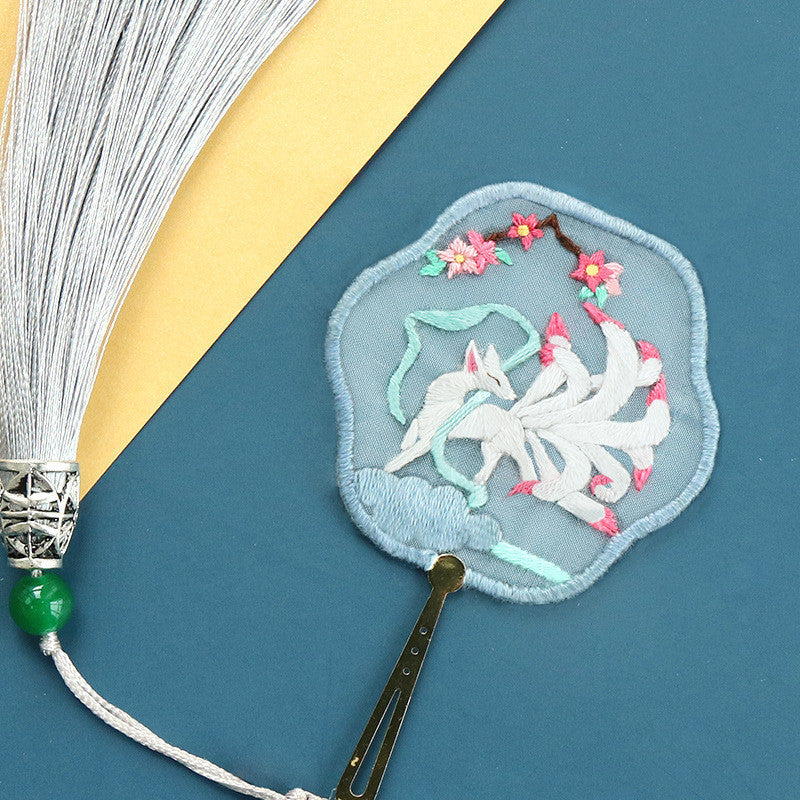 Embroidery Diy Handmade Self-embroidered Bookmark Material Bag