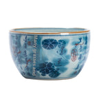 Blue and White Antique Old Clay Kung Fu Tea Brewing Ceramic Single Cup