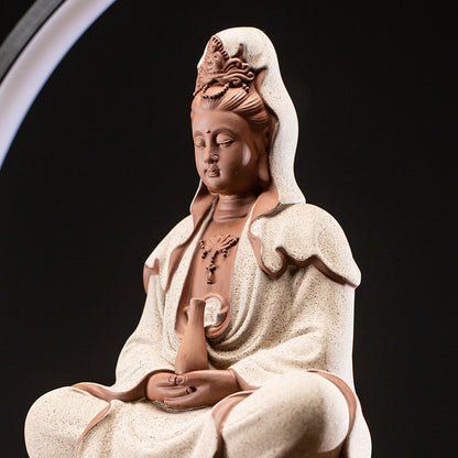 Chinese Zen style decorative Guanyin Bodhisattva statue ornaments