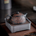 Dragon Year Xianglong Purple Pottery Teapot Relief Purple Clay Home Office Teapot Purple Sand Single Teapot