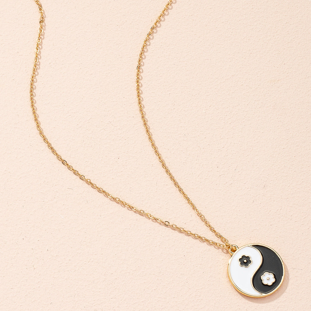 Tai Chi Bagua Necklace for Women Collarbone Chain