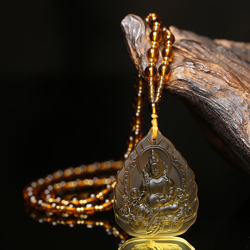 Consecration Yellow God of Wealth Topaz Pendant