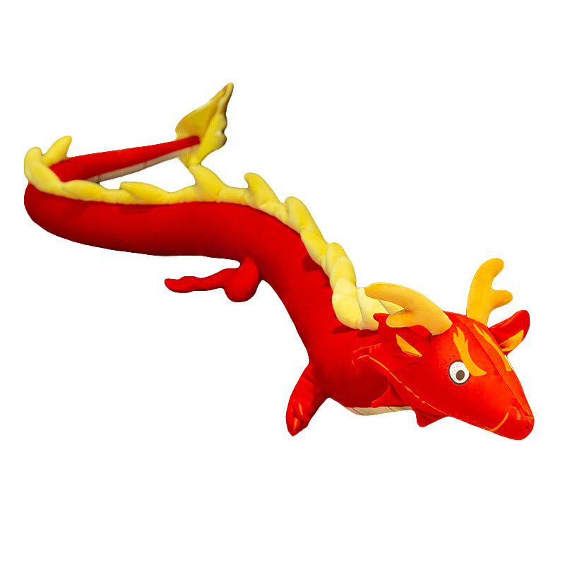 Chinese dragon plush toy doll pillow