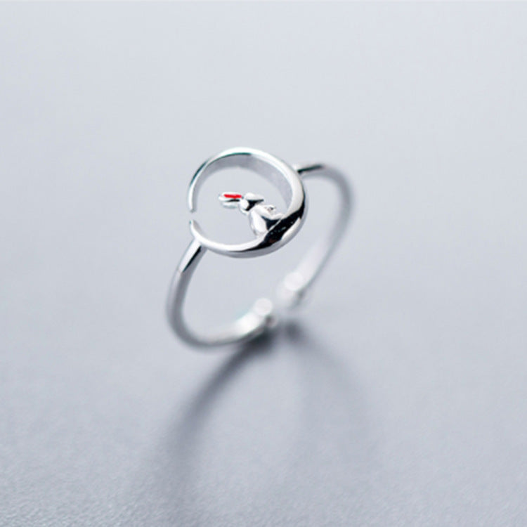 Jade rabbit ring on the moon