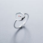 Jade rabbit ring on the moon