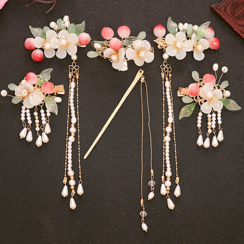 Fashion Tassel Hairpin Crown Antique Headdress