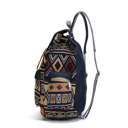 Ethnic style women's backpack