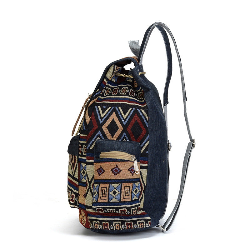 Ethnic style women's backpack