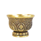 Embossed Eight Treasures Offering Water Bowl Copper Ware Ornaments
