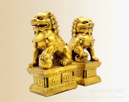 Pure copper lion ornaments