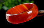 Natural Onyx Jade bracelet widened and thickened jade bracelet women's boutique ice through the carnelian bracelet