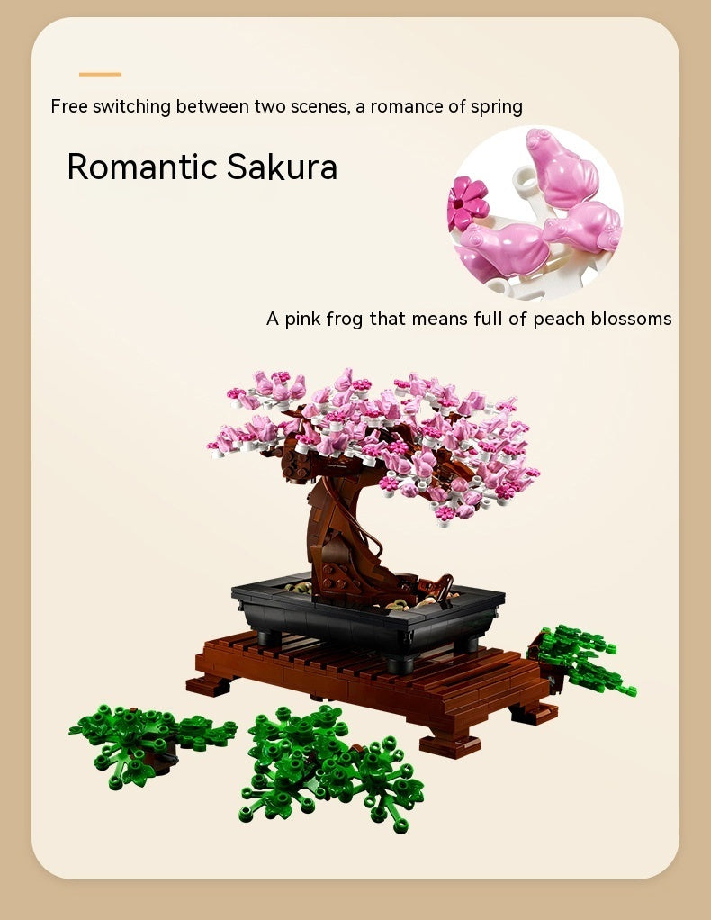 Assembling Building Blocks X19004 Bonsai Ornaments