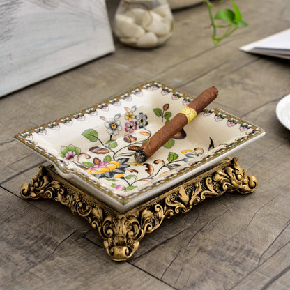 Rustic Creative Cracked Ceramic Ashtray Crafts