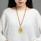 Consecration Yellow God of Wealth Topaz Pendant