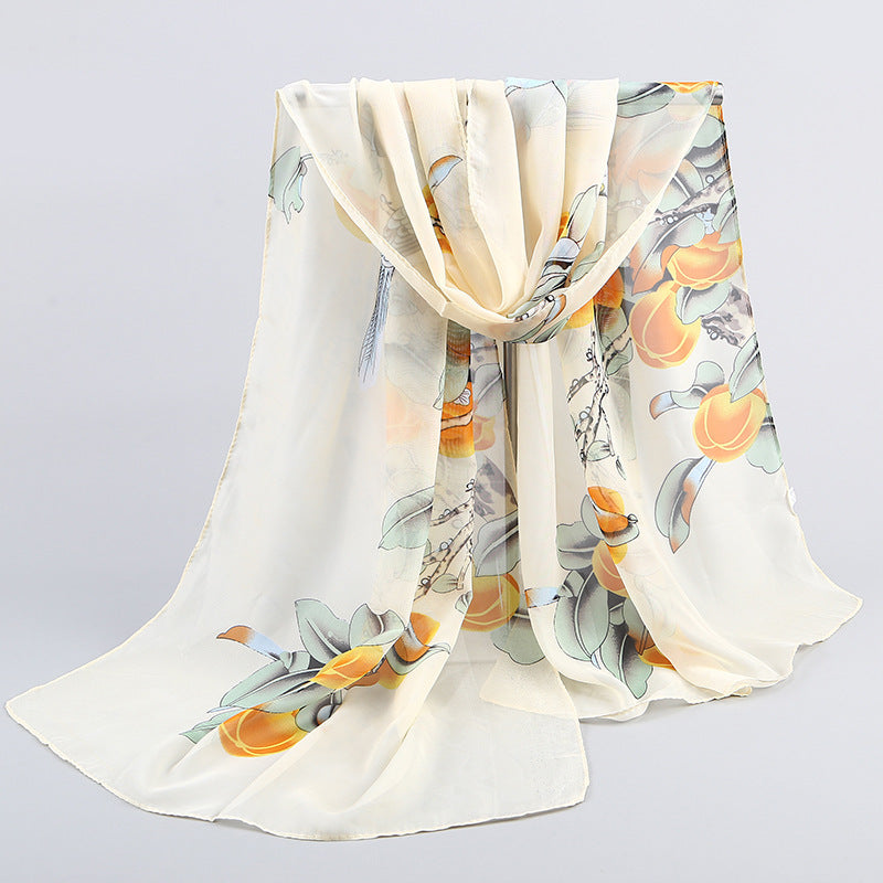 Magpie Primula Lady Chiffon Long Scarf Scarf