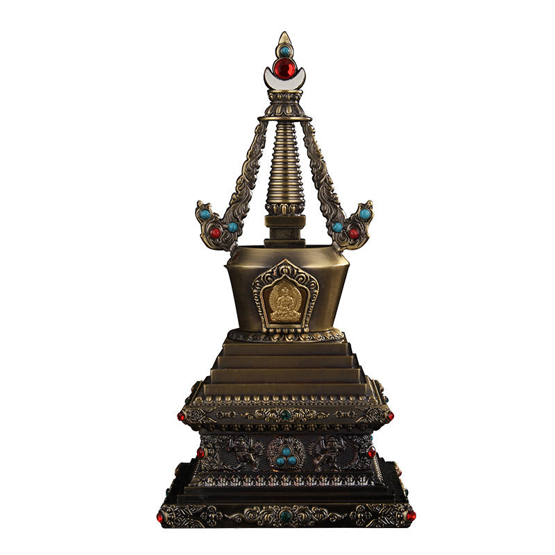 Fengshui Bodhi gilded gem inlaid relic pagoda yalita Buddha pagoda Bodhi pagoda