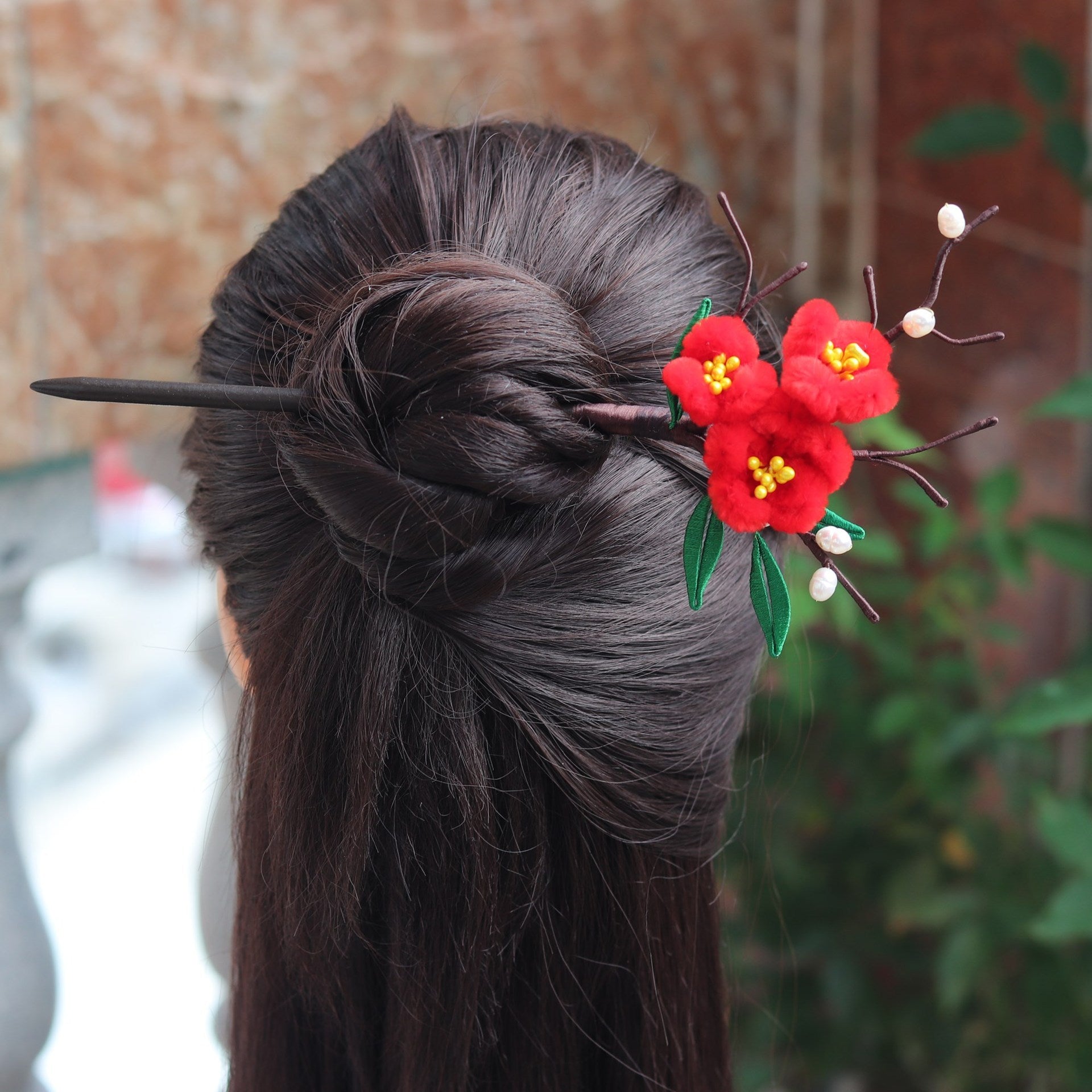 Coiled Hair  Flower Temperament Antique Head Ornament Hairpin