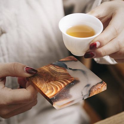 Handmade Pine Resin Tea Coasters