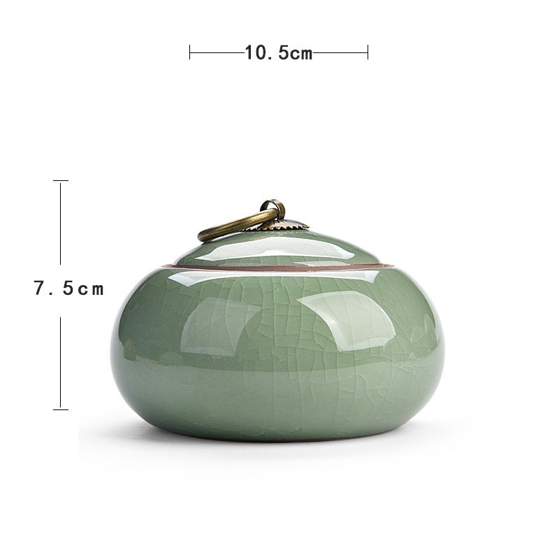 Airtight Tin Tea Box Tea Storage Container Medium Pu'er Tea Storage Tin