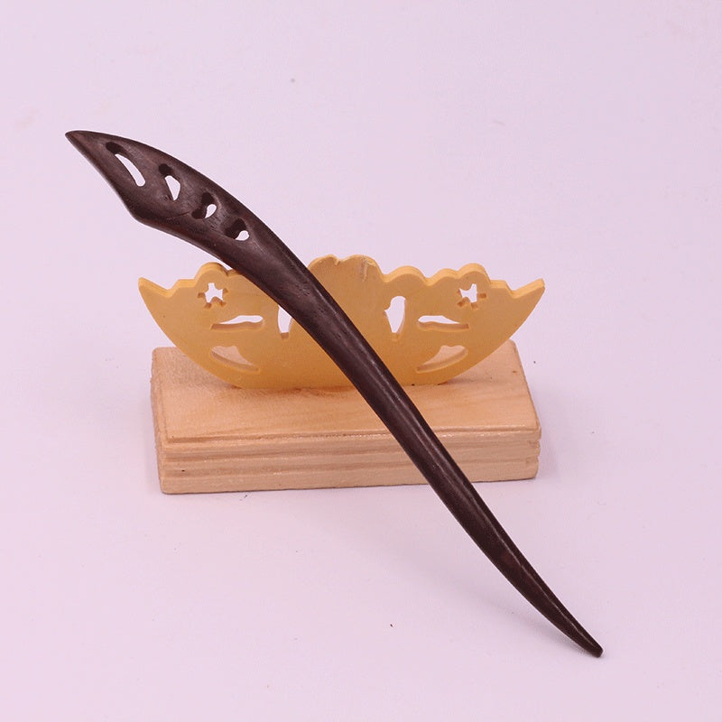 Wooden Ebony Hairpin Ethnic Hairpin