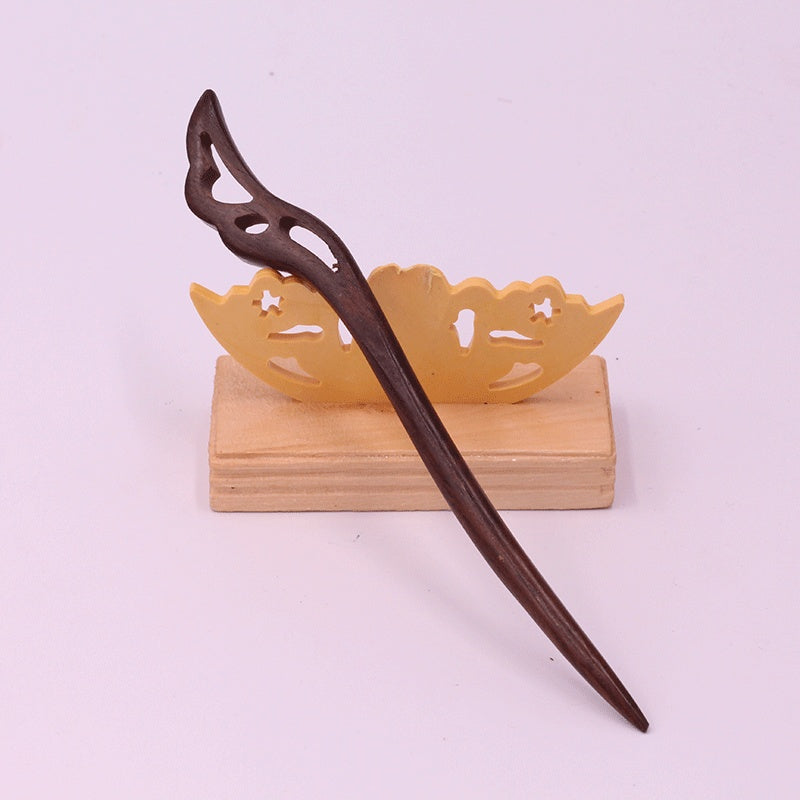 Wooden Ebony Hairpin Ethnic Hairpin