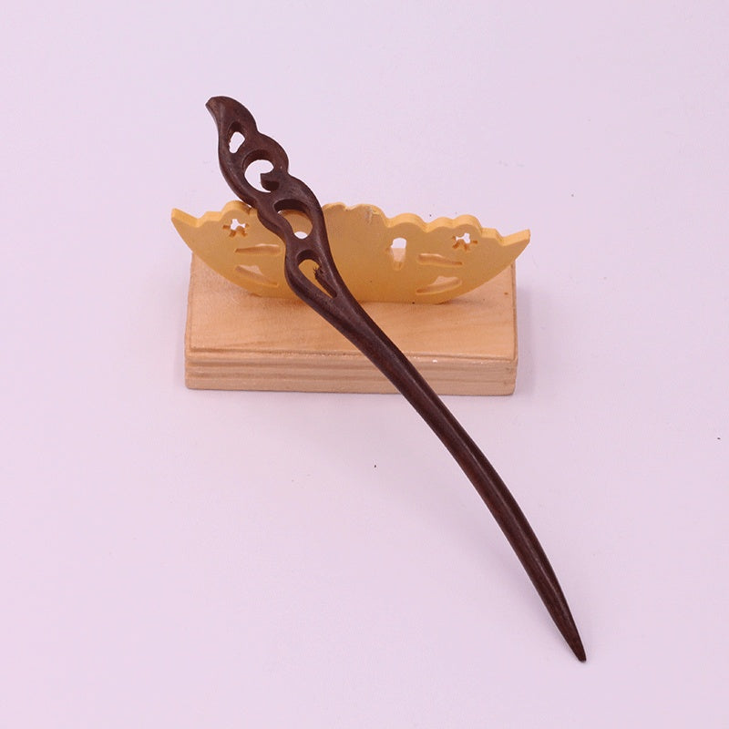 Wooden Ebony Hairpin Ethnic Hairpin