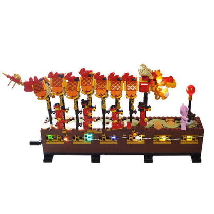 Building Block Lighting New Year Dragon Dance LED Lighting Group