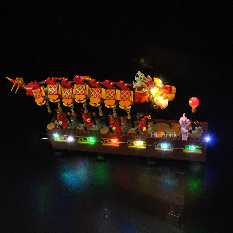 Building Block Lighting New Year Dragon Dance LED Lighting Group